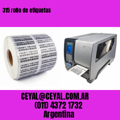 315 rollo de etiquetas