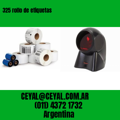 325 rollo de etiquetas