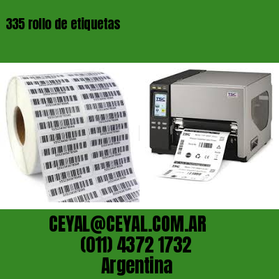 335 rollo de etiquetas