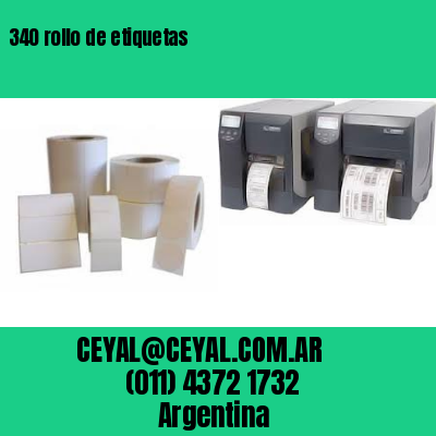 340 rollo de etiquetas