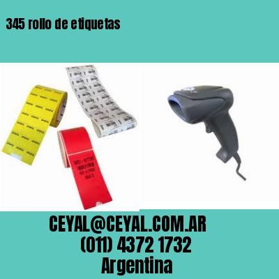 345 rollo de etiquetas