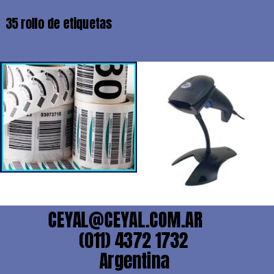 35 rollo de etiquetas