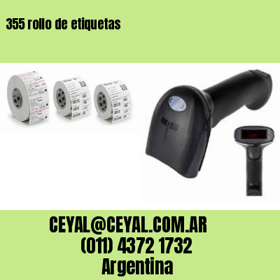 355 rollo de etiquetas