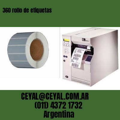 360 rollo de etiquetas