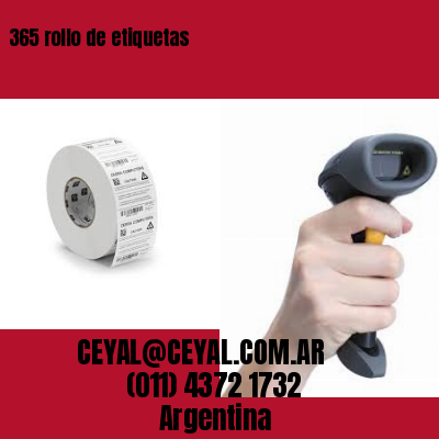 365 rollo de etiquetas
