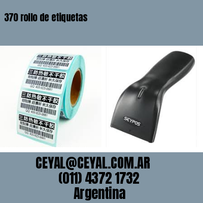 370 rollo de etiquetas