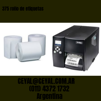 375 rollo de etiquetas