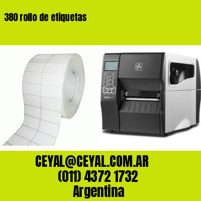 380 rollo de etiquetas