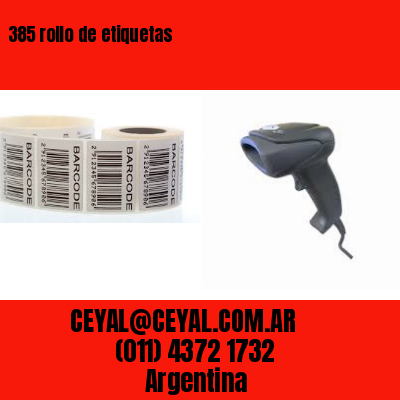 385 rollo de etiquetas
