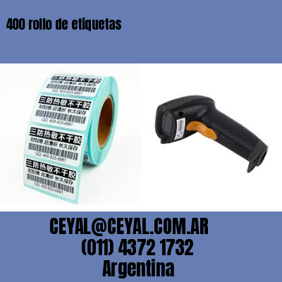 400 rollo de etiquetas