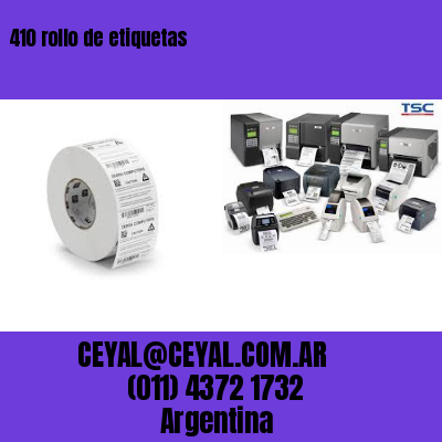 410 rollo de etiquetas