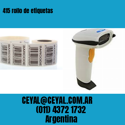 415 rollo de etiquetas