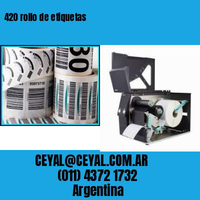 420 rollo de etiquetas