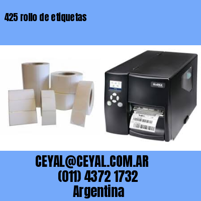 425 rollo de etiquetas