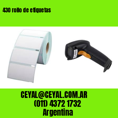 430 rollo de etiquetas