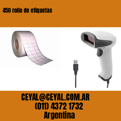 450 rollo de etiquetas