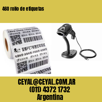 460 rollo de etiquetas