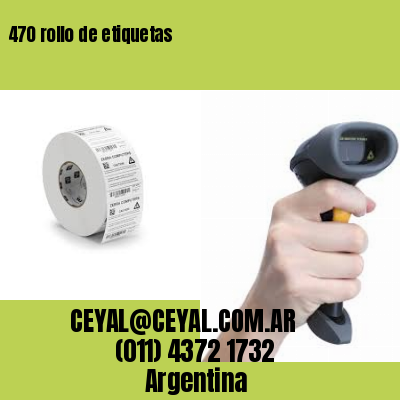 470 rollo de etiquetas