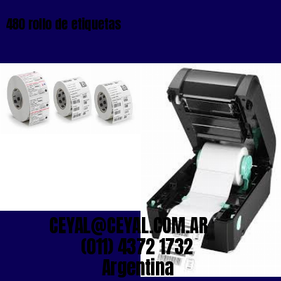 480 rollo de etiquetas