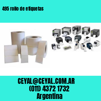 495 rollo de etiquetas