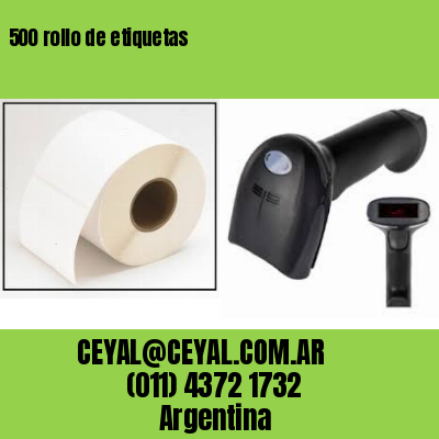 500 rollo de etiquetas