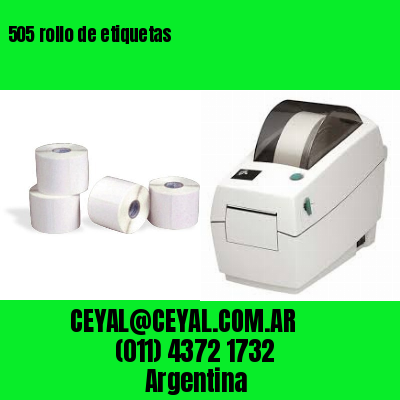 505 rollo de etiquetas