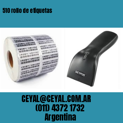 510 rollo de etiquetas
