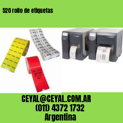 520 rollo de etiquetas