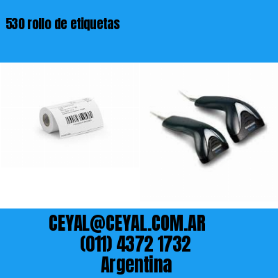 530 rollo de etiquetas