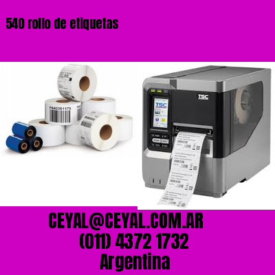 540 rollo de etiquetas