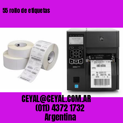 55 rollo de etiquetas