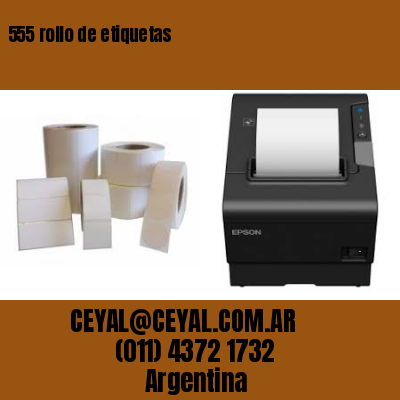 555 rollo de etiquetas