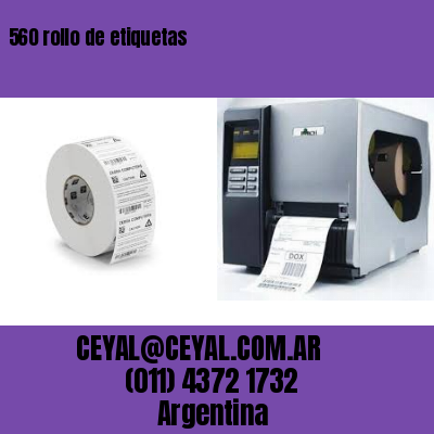 560 rollo de etiquetas
