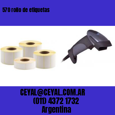 570 rollo de etiquetas