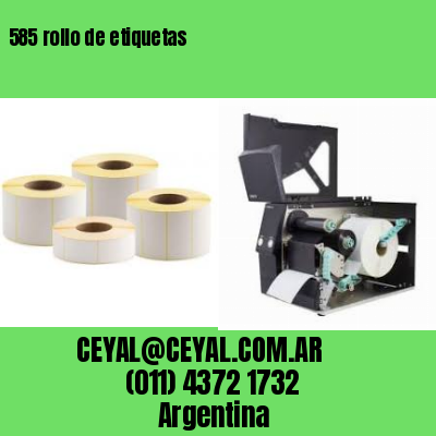 585 rollo de etiquetas