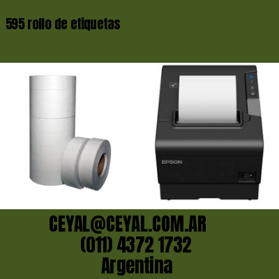 595 rollo de etiquetas