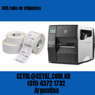 605 rollo de etiquetas