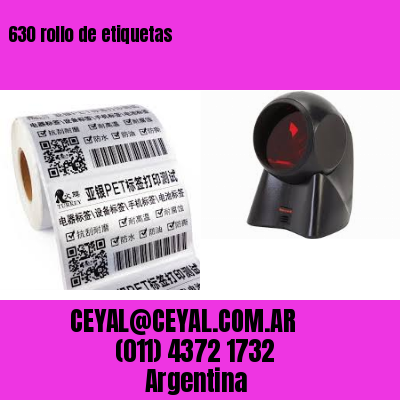 630 rollo de etiquetas