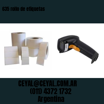 635 rollo de etiquetas