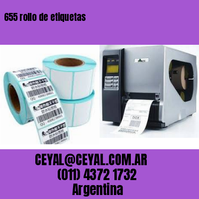 655 rollo de etiquetas