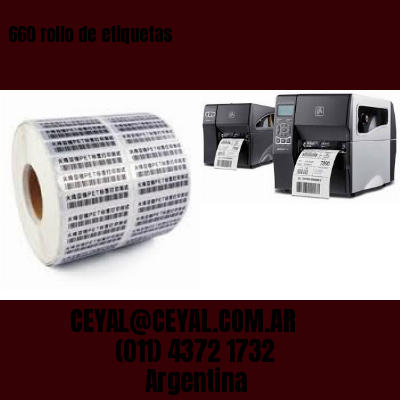 660 rollo de etiquetas