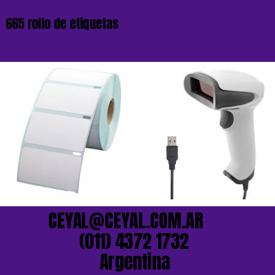 665 rollo de etiquetas