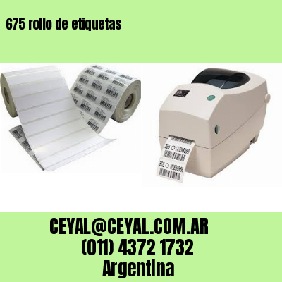 675 rollo de etiquetas