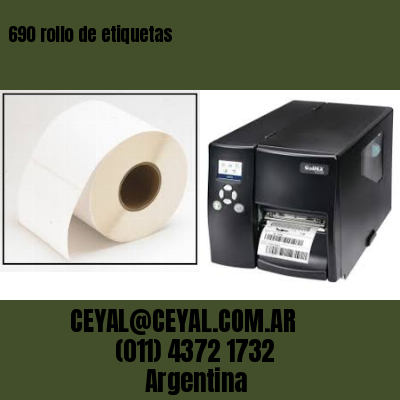 690 rollo de etiquetas