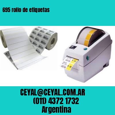 695 rollo de etiquetas