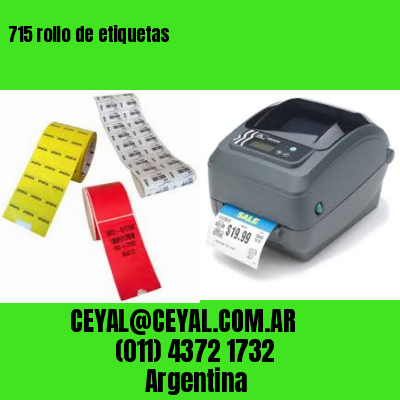 715 rollo de etiquetas