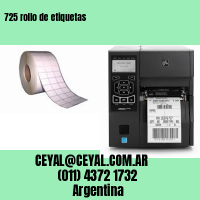 725 rollo de etiquetas