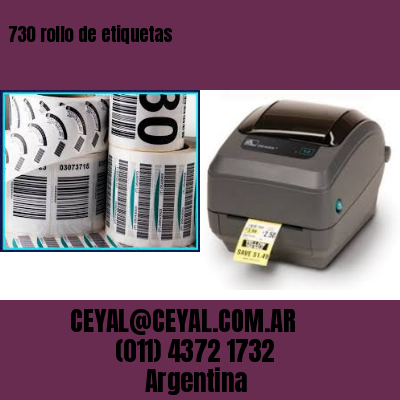 730 rollo de etiquetas
