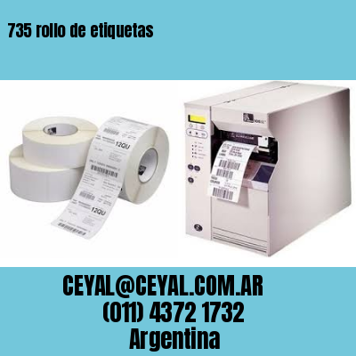 735 rollo de etiquetas