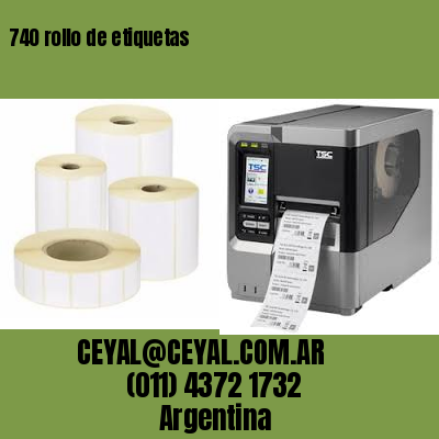 740 rollo de etiquetas